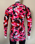 Kids Compression Base Layer Top - Pink Camo