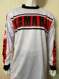Motocross MX Trials Off-Road BMX MTB Jersey Top | Yamaha White Red Replica