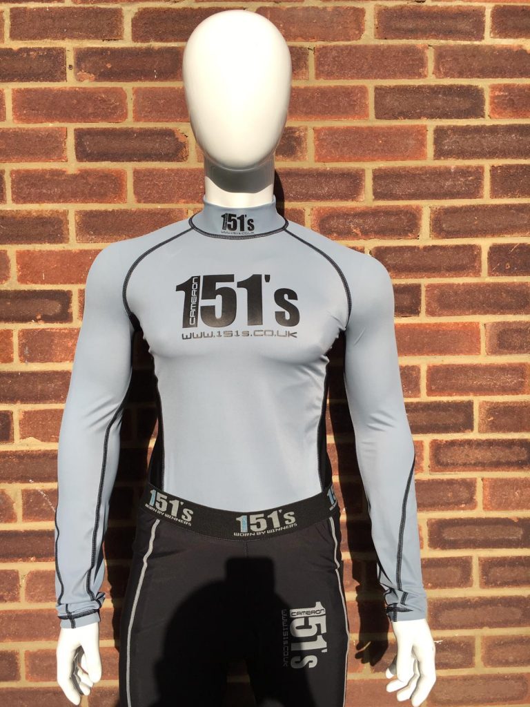 151s Kids Compression Base Layer Top - Grey || Worn By Winners