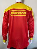 Motocross MX Trials Off-Road BMX MTB Jersey Top - Maico Red Yellow Replica