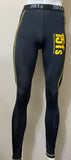 Compression Base Layer Pants - Black Yellow