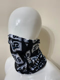 Snood Face Mask Neck Warmer - Black Logo