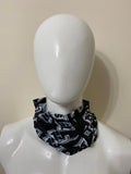 Snood Face Mask Neck Warmer - Black Logo