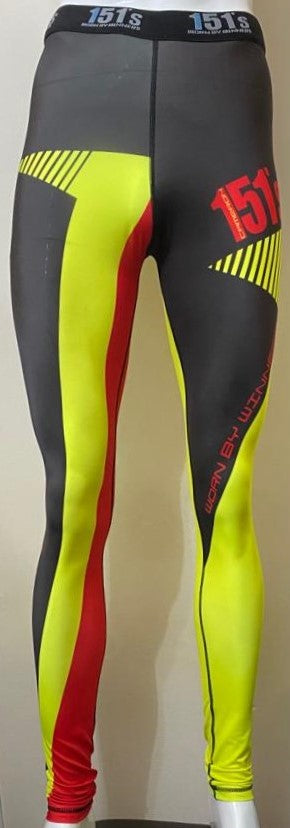 Base layer long tights in color yellow