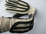 Motocross Speedway Retro Leather Race Gloves - Cream