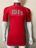 Compression Base Layer Top Short Sleeve - Red - MADE TO ORDER