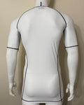 Compression Base Layer Top Short Sleeve - White - MADE TO ORDER