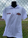 Chloe Jones White Polo Top- MADE TO ORDER