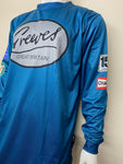 Motocross MX Trials Off-Road BMX MTB Jersey Top - Greeves Blue Replica