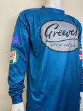 Motocross MX Trials Off-Road BMX MTB Jersey Top - Greeves Blue Replica