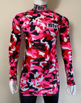 Kids Compression Base Layer Top - Pink Camo