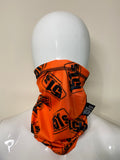 Snood Face Mask Neck Warmer - Orange Logo