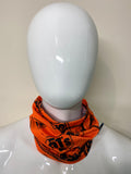 Snood Face Mask Neck Warmer - Orange Logo