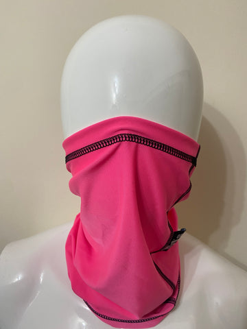 Snood Face Mask Neck Warmer - Pink