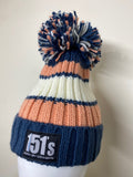 151s Chunky Fully Fleece Lined Bobble Hat | Mellow
