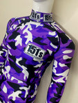Compression Base Layer Top - Purple Camo