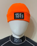 Fleece Beanie Hat - fluorescent Orange