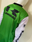 Motocross MX Trials Off-Road BMX MTB Jersey Top - Kawasaki Replica Green