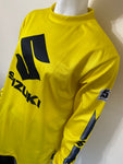 Motocross MX Trials Off-Road BMX MTB Jersey Top - Suzuki Replica Yellow