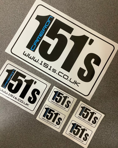 151s Premium Laminated Stickers