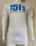 T-Shirt Ice Breaker Drop Tail Style - White With Blue Logo