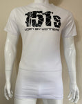 T-Shirt Ice Breaker Drop Tail Style - White With Black Logo