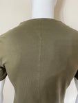 T-Shirt Ice Breaker Drop Tail Style - Khaki With Silver Logo