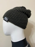 Slouch Beanie Hat - Reversible Grey