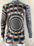 Kids Compression Base Layer Top - Psychedelic Multicoloured